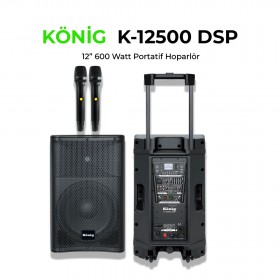 KÖNİG K-12500 TAŞINABİLİR ANFİLİ HOPARLÖR